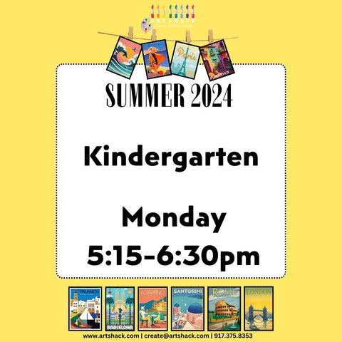 Kindergarten  NJ Summer Monday 515-630pm (8 Sessions + Art Shack Show)