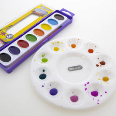 Mixing Palette Paint Mixing Tray Round (10): 24