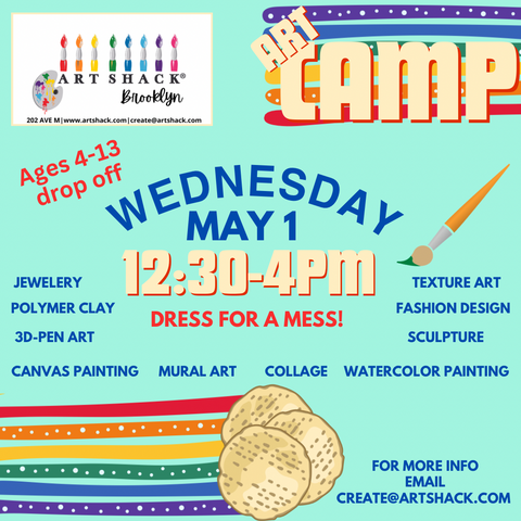 5/1 Camp Art Shack! Passover Sessions