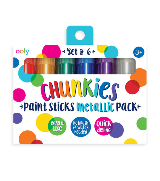 Chunkies Paint Sticks 6 pack Metallics