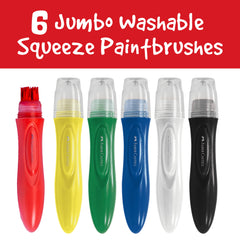 Little Creatives Jumbo Squeezing Paintbrush 6 Ct