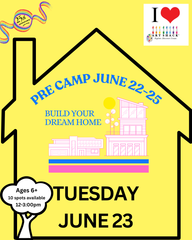 PRE-CAMP | TUESDAY| DREAM HOUSE DESIGN | 1st-5th Gr