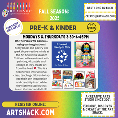 Monday | FULL 14 WEEKS | Literature & Art | PreK-Kinder | 3:30-4:45pm | FALL 2025