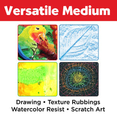 12 Oil Pastels in Storage Case for Kids