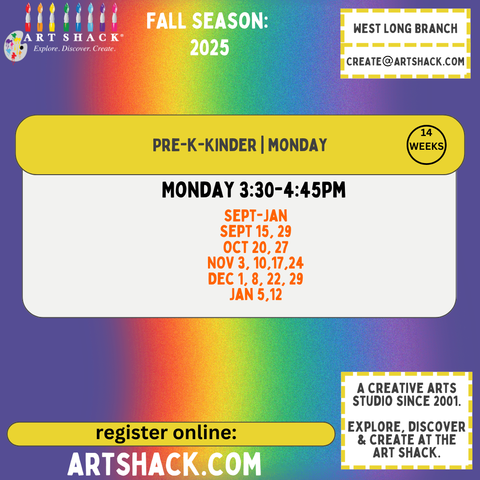 MONDAY | BUS FULL 14 WEEKS | Literature & Art | PreK-Kinder | 3:30-4:45pm | FALL 2025