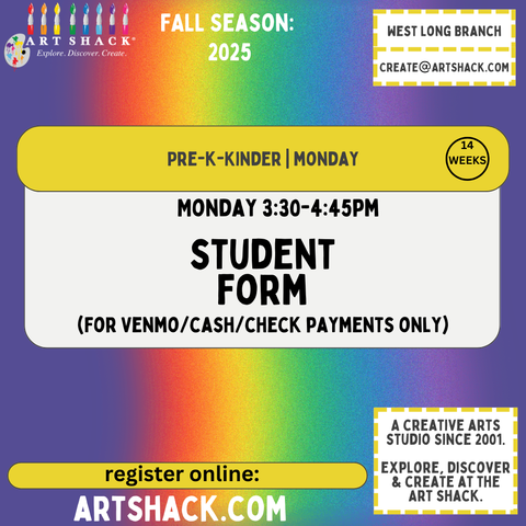 Student Form MONDAY PreK-Kindergarten