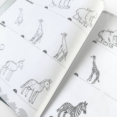 Learn to Draw Wild Animals with Stickers