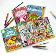 Learn to Draw Wild Animals with Stickers