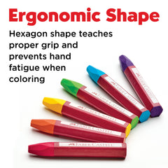 12 Oil Pastels in Storage Case for Kids