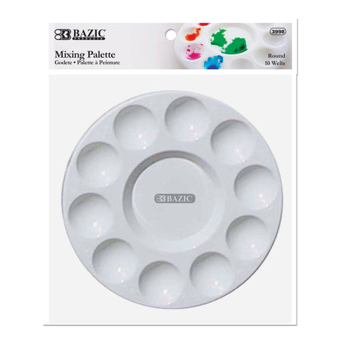 Mixing Palette Paint Mixing Tray Round (10): 24