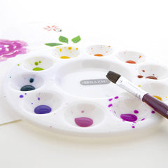 Mixing Palette Paint Mixing Tray Round (10): 24