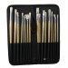 Long acrylic Brush Set with Black Case