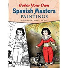 Color Your Own Spanish Masters Paintings