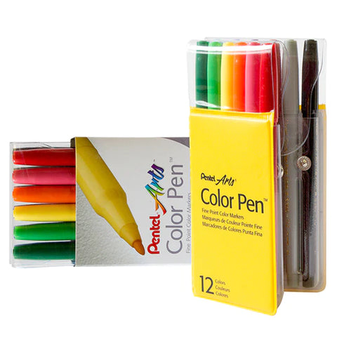 Pentel Colored Pen set of 12