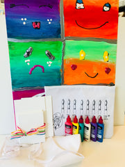 Art Shack Gifts: Fabric Puff Paints with Pouch and Smock