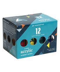 Art Alternative Acrylic Studio Paint Set (12 colors)